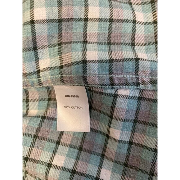 Pendleton Womens Plaid Long Sleeve Cotton Shirt Size L - Picture 5 of 7